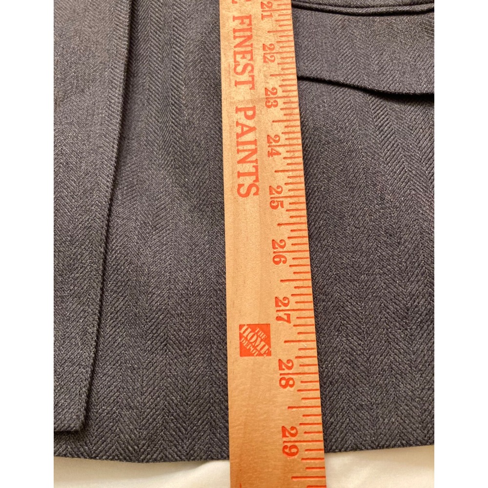 LE SUIT Essentials Women's Gray Herringbone Blazer Jacket Size 16 - Picture 10 of 10